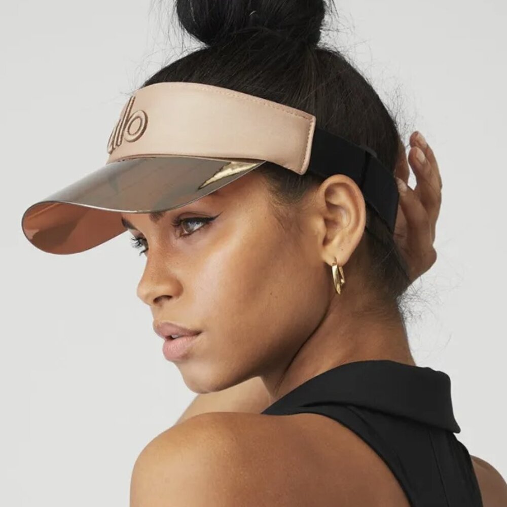 NWT Authentic Alo Yoga Solar Visor Beige